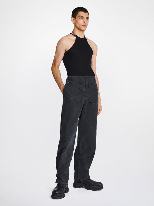 BELTED SHELL PANT