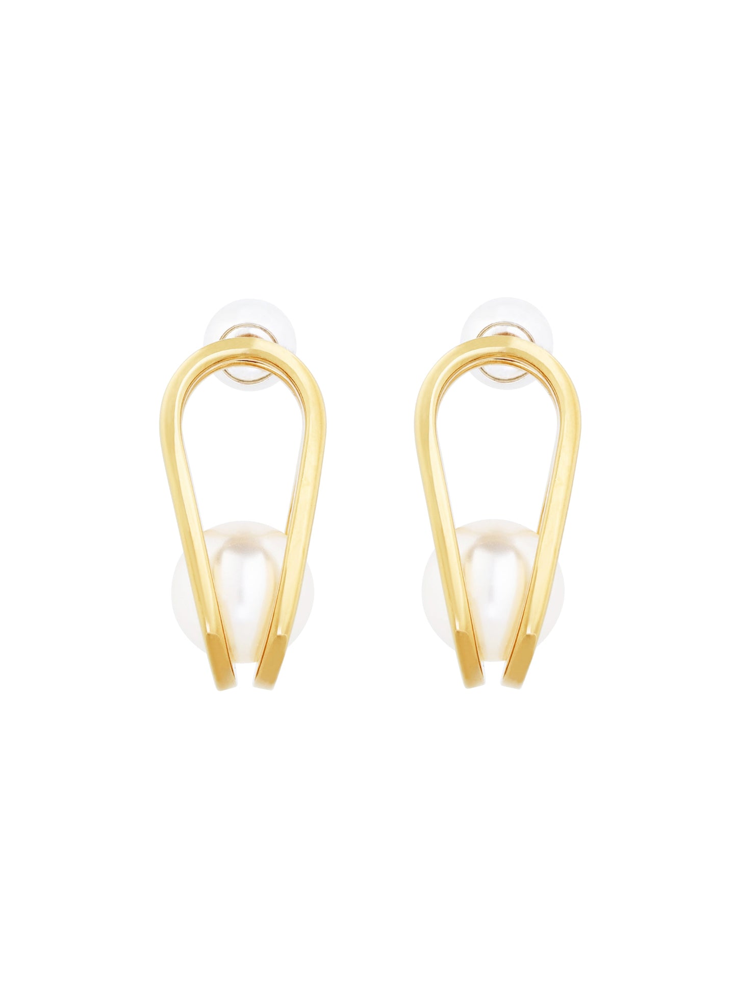 GIANT CAGE PEARL EARRINGS