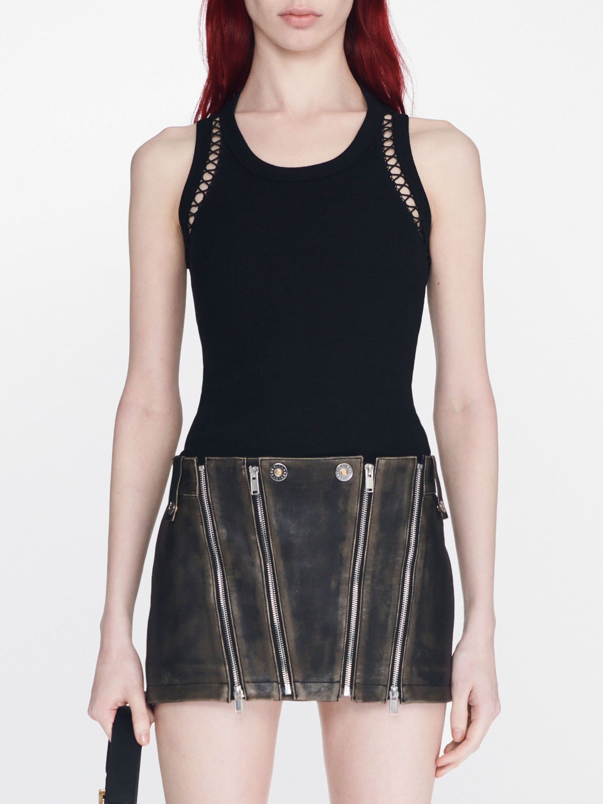 MICRO BIKER SKIRT