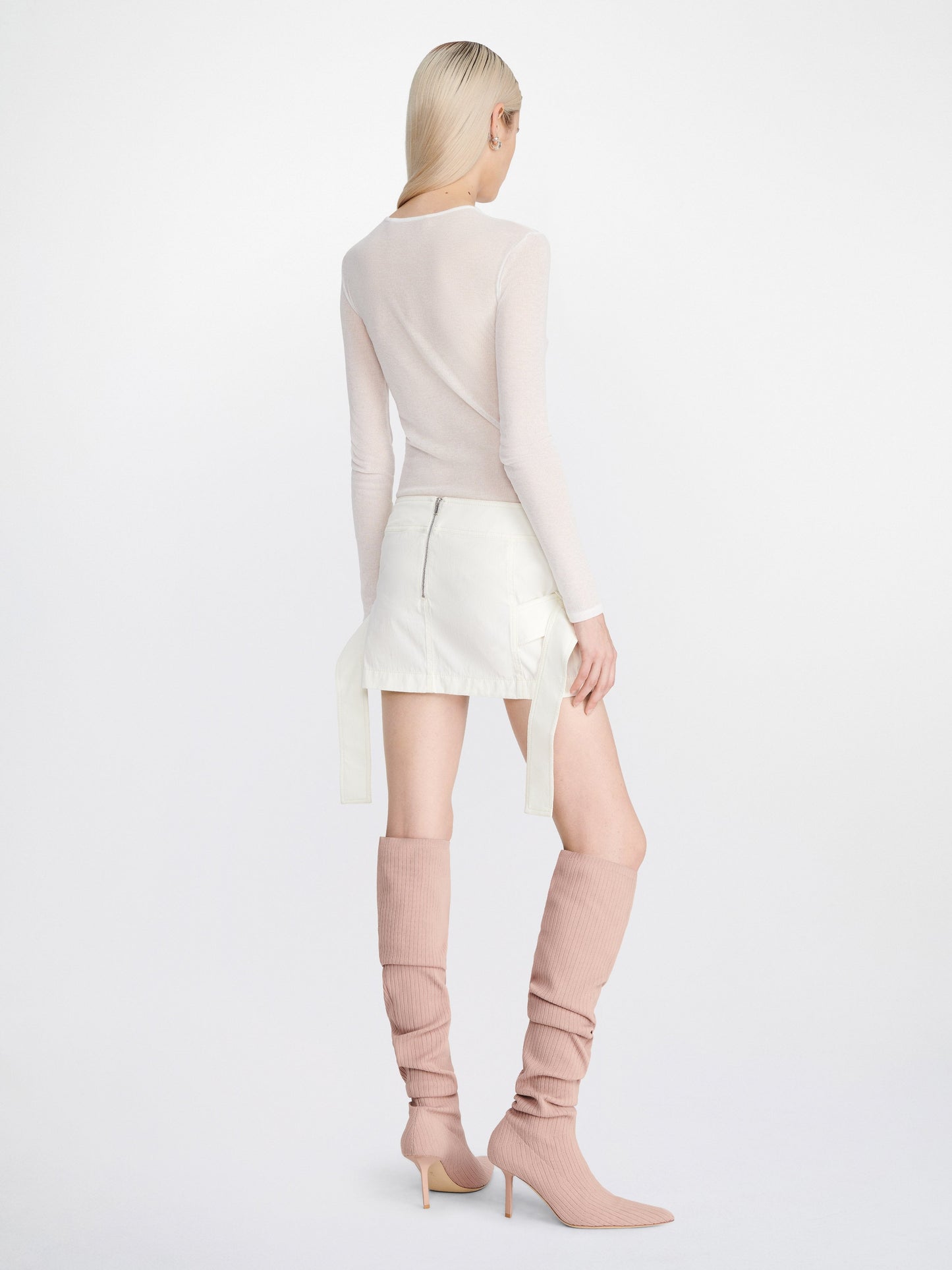 Dion Lee Interloop mini skirt - White