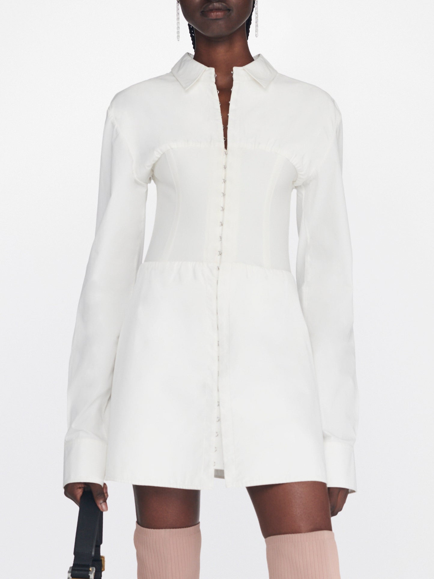 Dion Lee Off-White Hook Tube Minidress