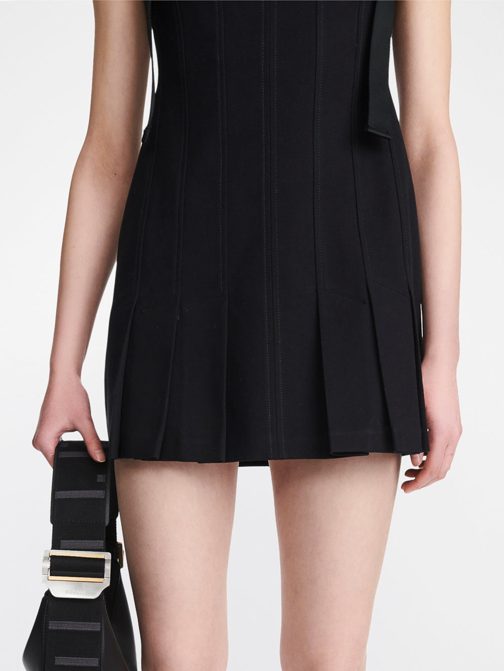 Dion lee pleated mini sales dress