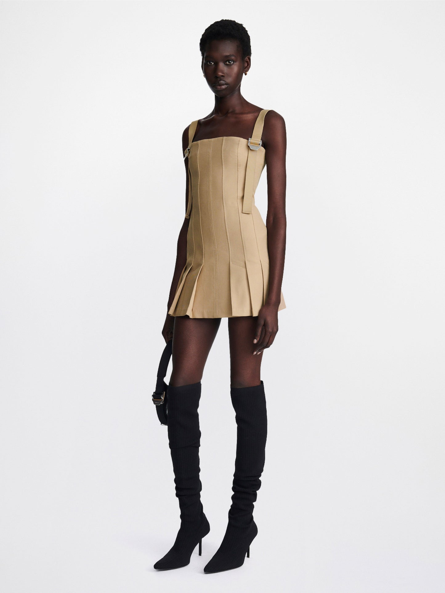 Dion lee ellipse shop pleat mini dress