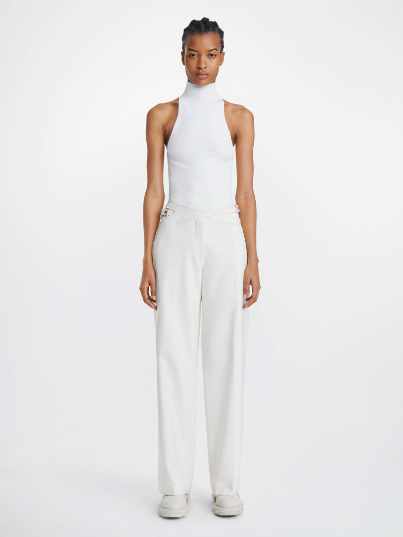 DION LEE | Lustrate Racer Tank | Ivory
